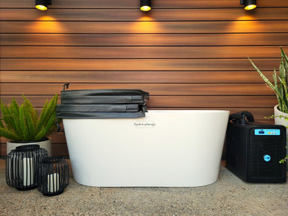 Sleek and stylish acrylic hydro plunge for home spas